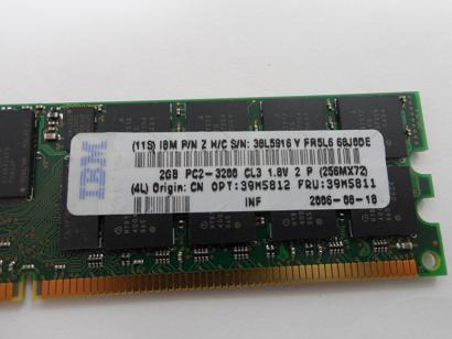 PR19744_HYS72T256220HR-5-A_IBM/Infineon 2GB PC2-3200 DDR2-400MHz - Image4