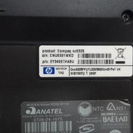 EY349ET#ABU - HP nx6325 512Mb 1.6Ghz No HDD Laptop - Dark Gray - Key Missing - Stamped Adress On Lid & Battery - No HDD Or HDD Caddy - No PSU - USED