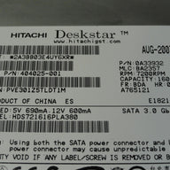 0A33932 - Hitachi HP 160GB SATA 7200rpm 3.5in Deskstar HDD - Refurbished