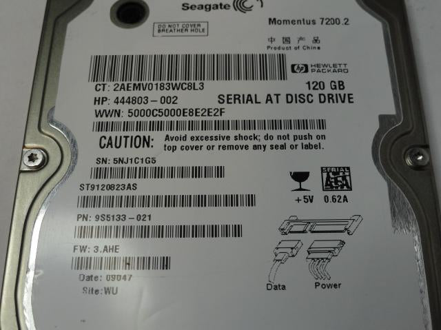 PR20147_9S5133-021_Seagate HP 120Gb SATA 7200rpm 2.5in HDD - Image2