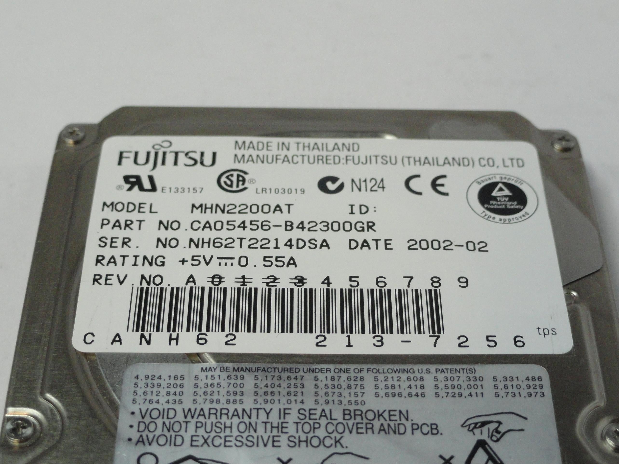 CA05456-B42300GR - Fujitsu 20Gb IDE 4200rpm 2.5in HDD - Refurbished