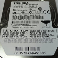 HDD2D35 - Toshiba HP 60GB SATA 5400rpm 2.5in HDD - Refurbished