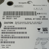 9W3182-022 - Seagate HP 60Gb SATA 5400rpm 2.5in HDD - Refurbished