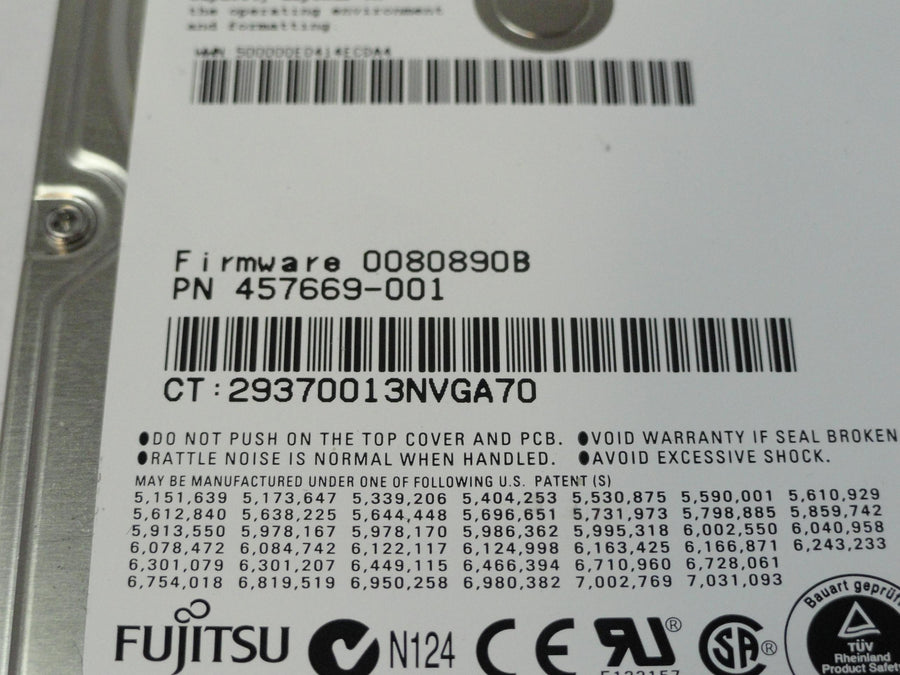 CA06889-B30500C1 - Fujitsu HP 120Gb SATA 5400rpm 2.5in HDD - Refurbished