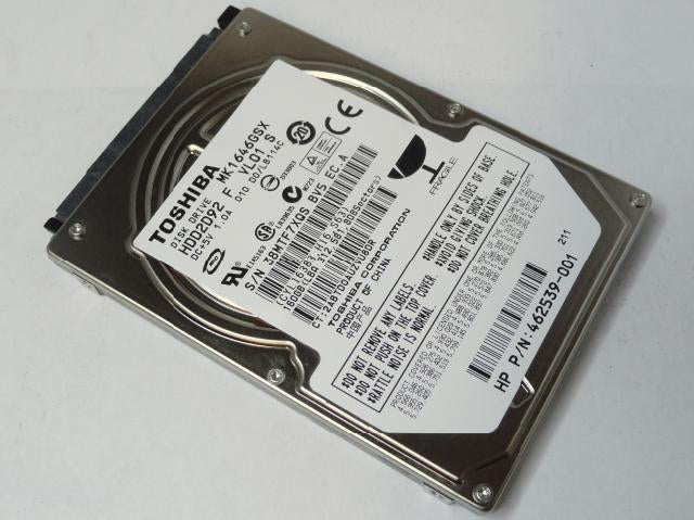 PR20227_HDD2D92_Toshiba HP 160Gb SATA 5400rpm 2.5in HDD - Image2