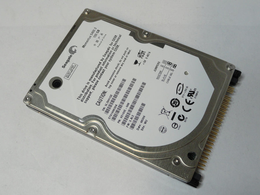 PR20229_9S103E-508_Seagate 100Gb IDE 5400rpm 2.5in HDD - Image2