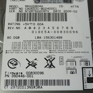 CA06531-B22400C1 - Fujitsu HP 80Gb IDE 5400rpm 2.5in HDD - Refurbished