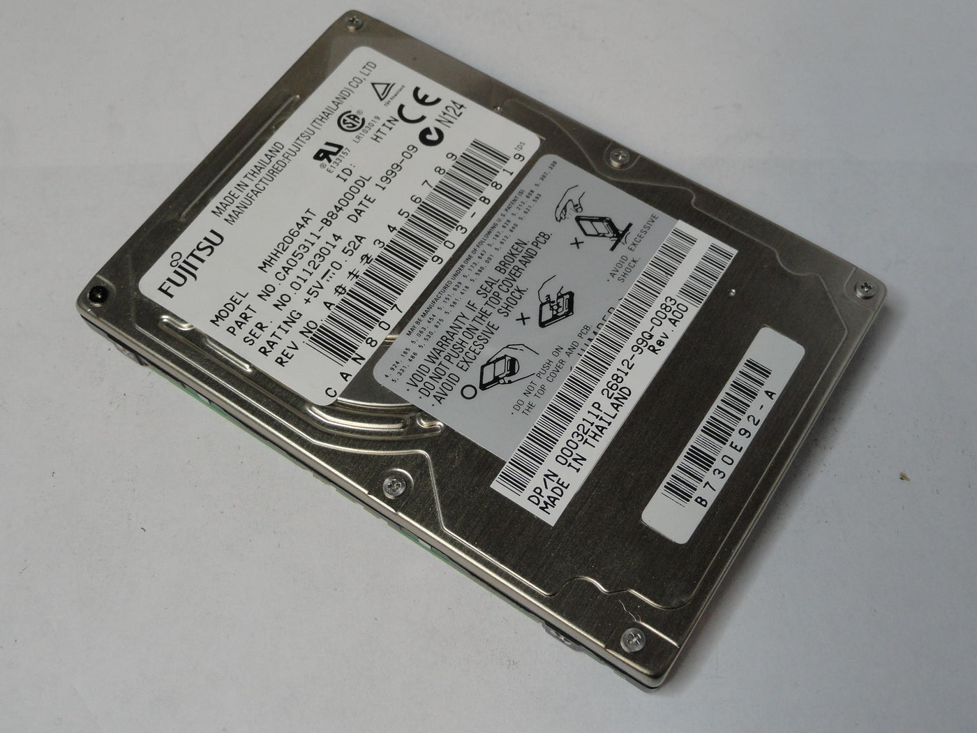 PR20263_CA05311-B84000DL_Fujitsu Dell 6.4Gb IDE 4200rpm 2.5in HDD - Image2