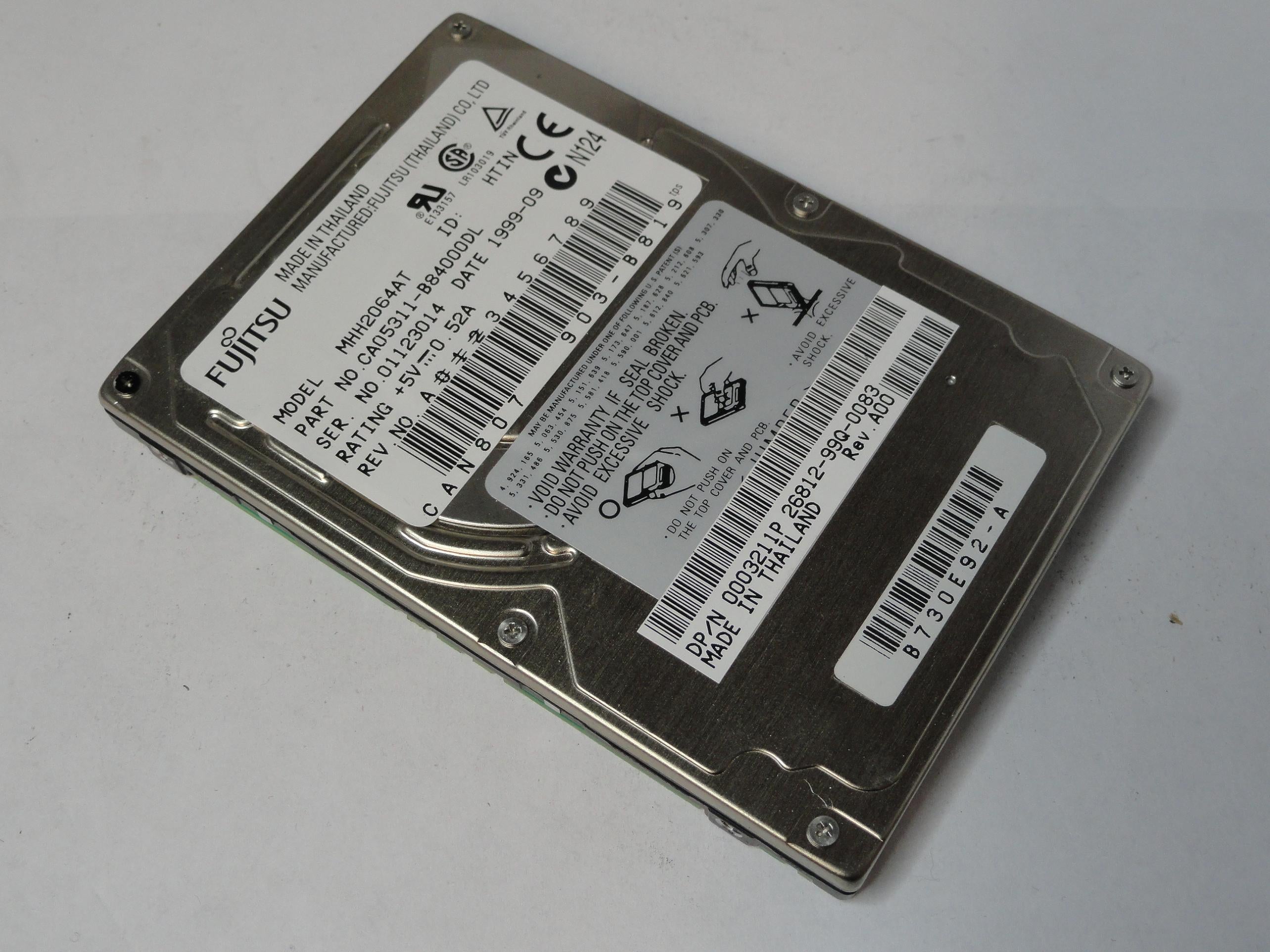 PR20263_CA05311-B84000DL_Fujitsu Dell 6.4Gb IDE 4200rpm 2.5in HDD - Image2