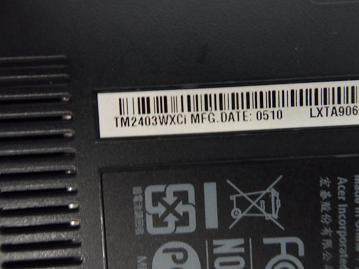PR20314_TM2403WXCi_Acer TM2403WXCi 1.5Ghz 247MB Ram No HDD Laptop - Image8