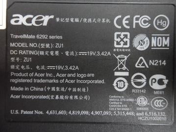 PR20326_ZU1_Acer 6292-101G16N 1.8Ghz No Ram No HDD Laptop - Image7