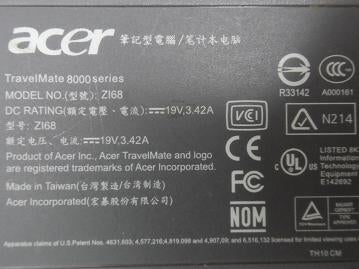 PR20327_ZI68_Acer 8002LCi 1.5Ghz 1278MB Ram No HDD Laptop - Image2