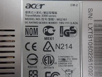 PR20328_MS2181_Acer 3302WXMi 1.73Ghz No Ram No HDD Laptop - Image2