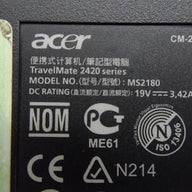 PR20369_MS2180_Acer TravelMate 1.5Ghz 1278Mb Ram No HDD Laptop - Image7