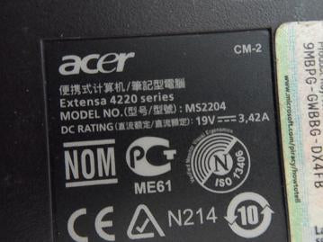 PR20373_4220-050508Ci_Acer Extensa 4220 1.73Ghz 512Mb No HDD Laptop - Image7