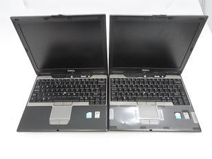 D410 - Dell Latitude D410 Laptop Box Of 2 No Working. Laptops Failed To Power on - Power Light Comes On For 5 Seconds Then Goes Out. Unknown Spec - No HDD's Or Caddys, With PSU - SPR