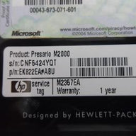 PR20385_EK822EA#ABU_Compaq Presario M2000 1.6Ghz 1Gb Ram No HDD Laptop - Image5