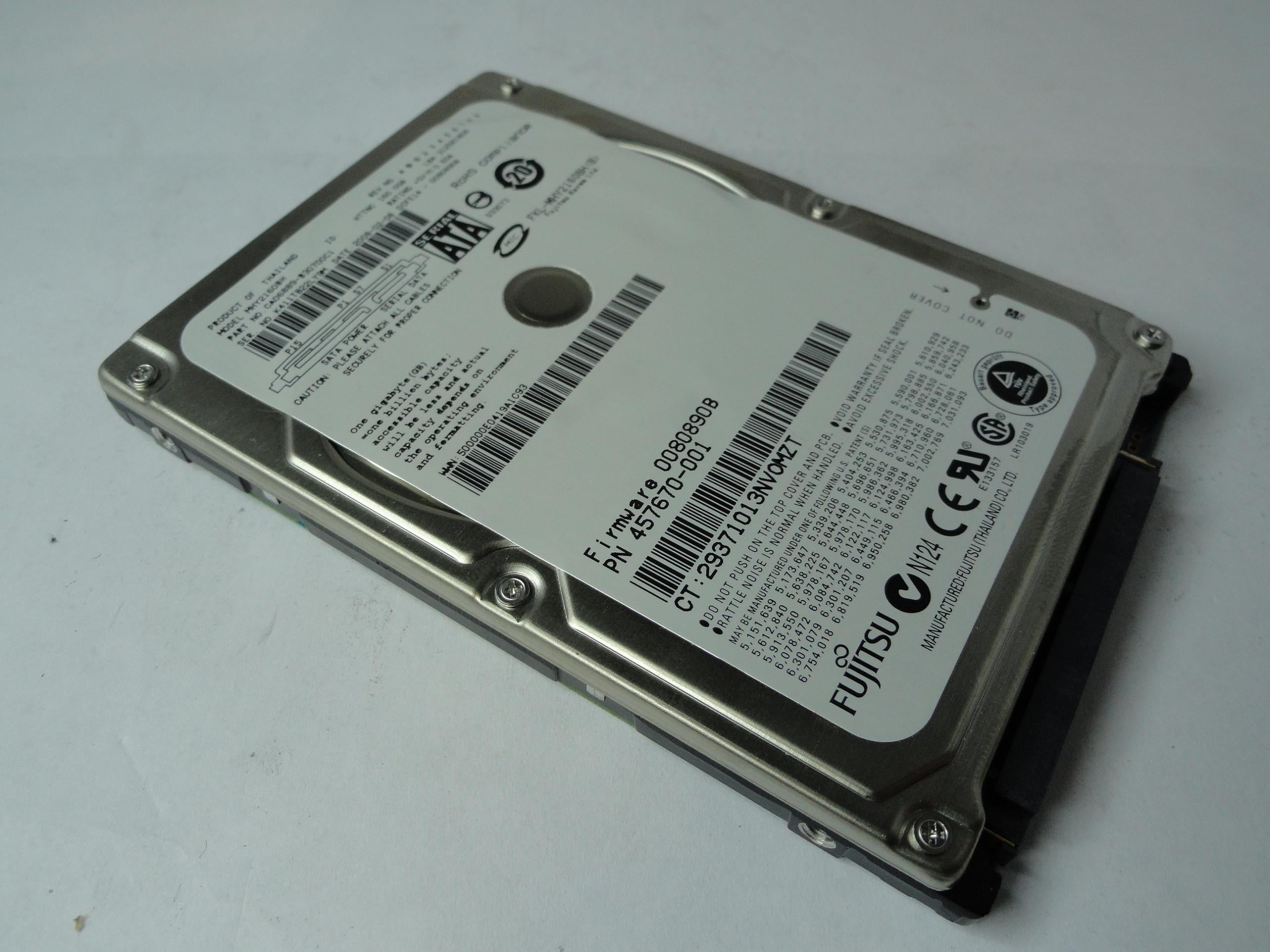 PR20415_CA06889-B30700C1_Fujitsu HP 160Gb SATA 5400rpm 2.5in HDD - Image2