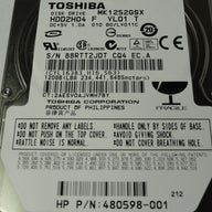 HDD2H04 - Toshiba Compaq 120Gb SATA 5400rpm 2.5in HDD - USED