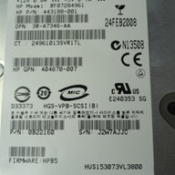 0B22160 - Hitachi HP 72.8GB SCSI 80 Pin 15Krpm 3.5in HDD in Caddy - Refurbished