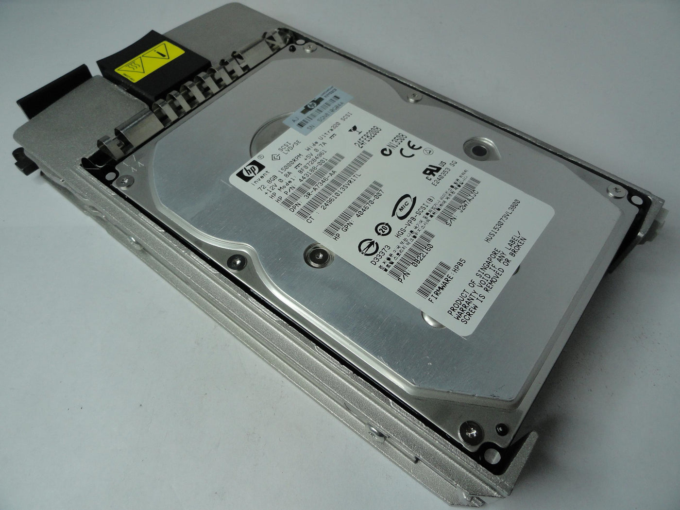 PR20475_0B22160_Hitachi HP 72.8GB SCSI 80 Pin 15Krpm 3.5in HDD - Image2