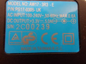 PR20538_PS17 0305 UK_AC/DC Adapter PS17-0305-UK 3.3V - Image3