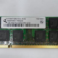 HYS64T128021EDL-3S-B2 - Qimonda 1GB 200p PC2-5300 CL5 16c 64x8 DDR2-667 2Rx8 1.8V SODIMM - Refurbished