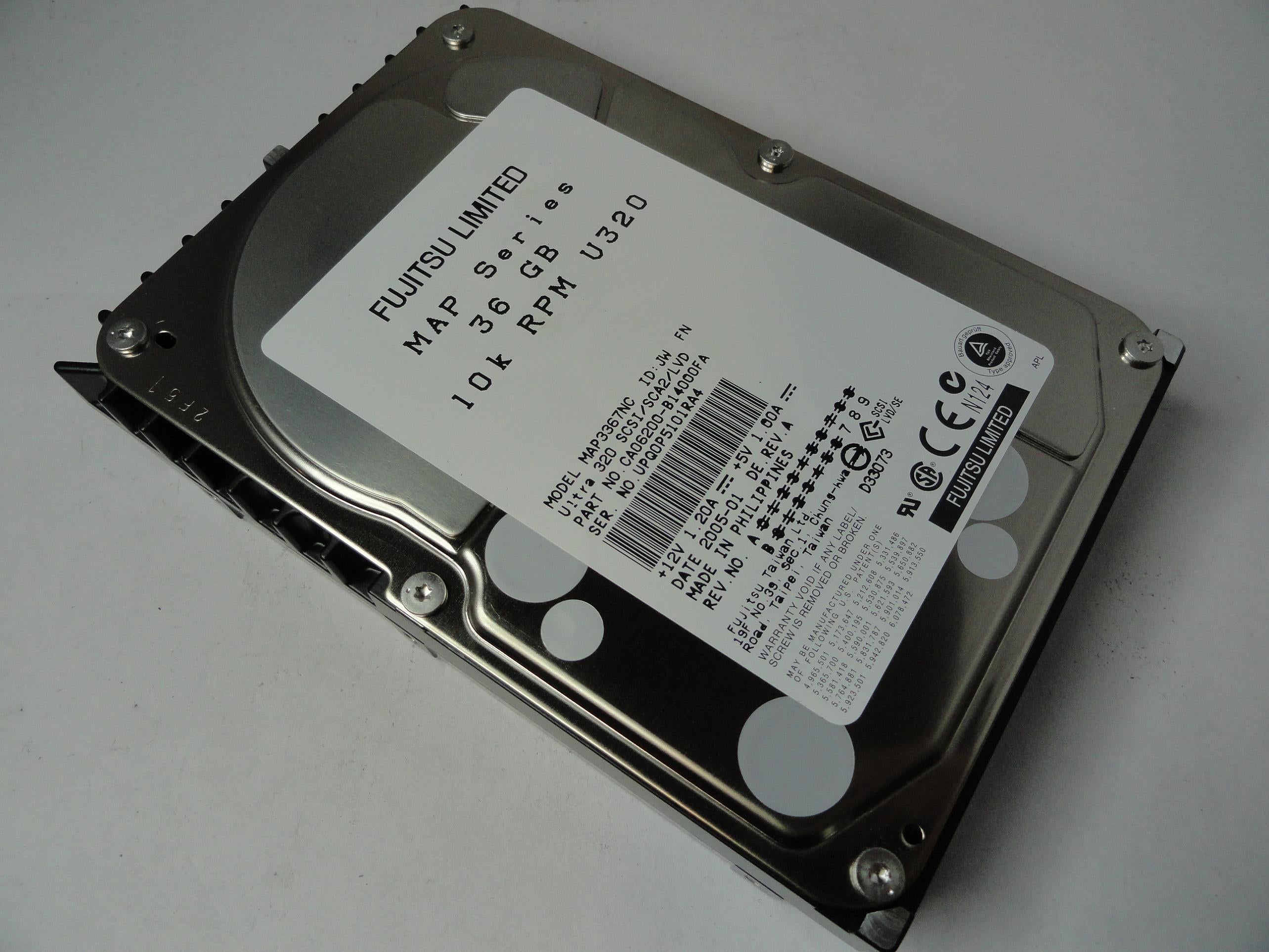 PR20740_CA06200-B14000FA_Fujitsu 36Gb SCSI 80 Pin 10Krpm 3.5in HDD - Image2