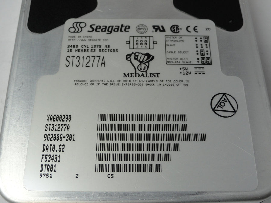9G2006-301 - Seagate 1.3Gb IDE 4700rpm 3.5in HDD - Refurbished