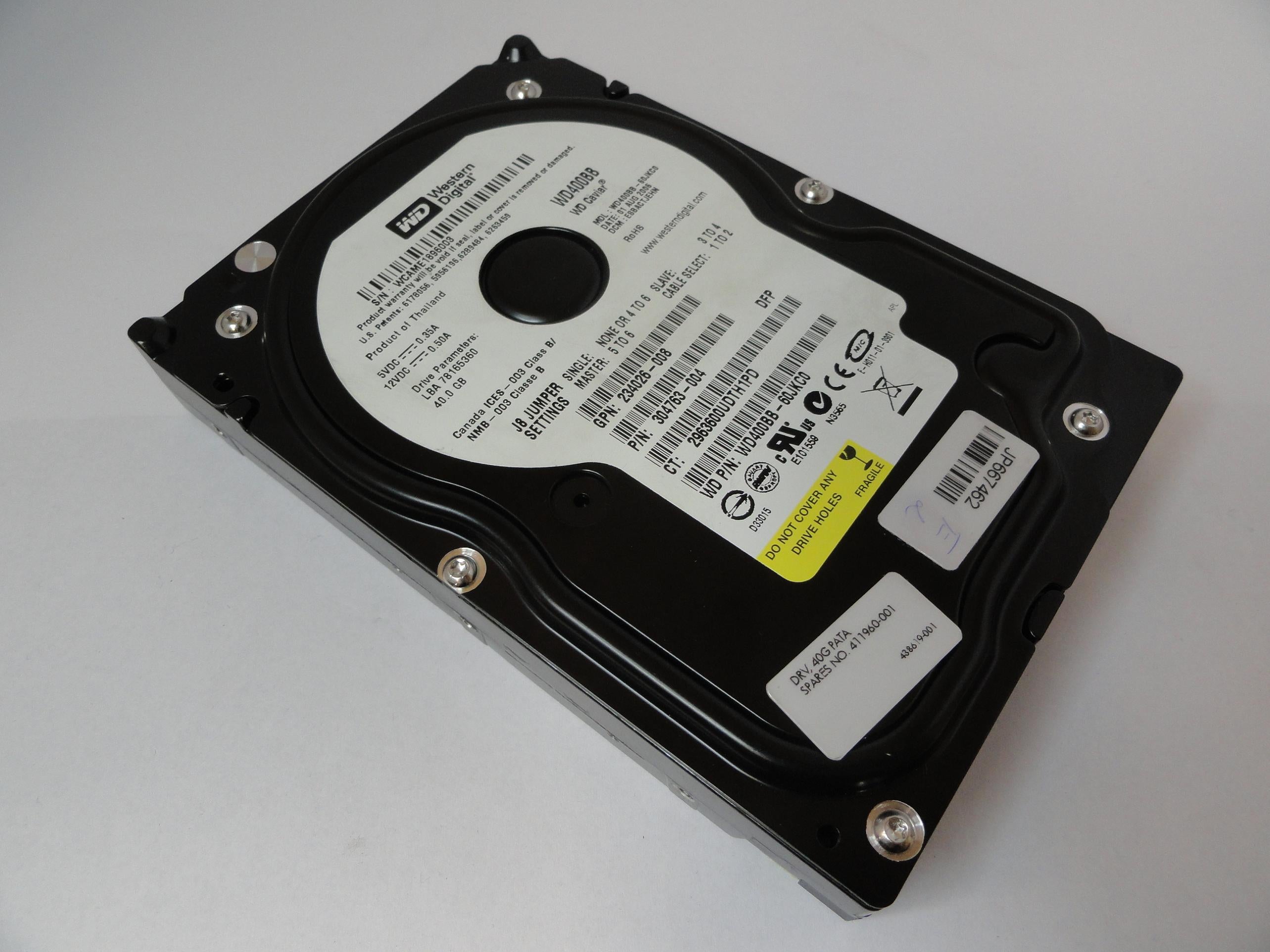 PR21015_WD400BB-60JK0_Western Digital HP 40Gb IDDE 7200rpm 3.5in HDD - Image3