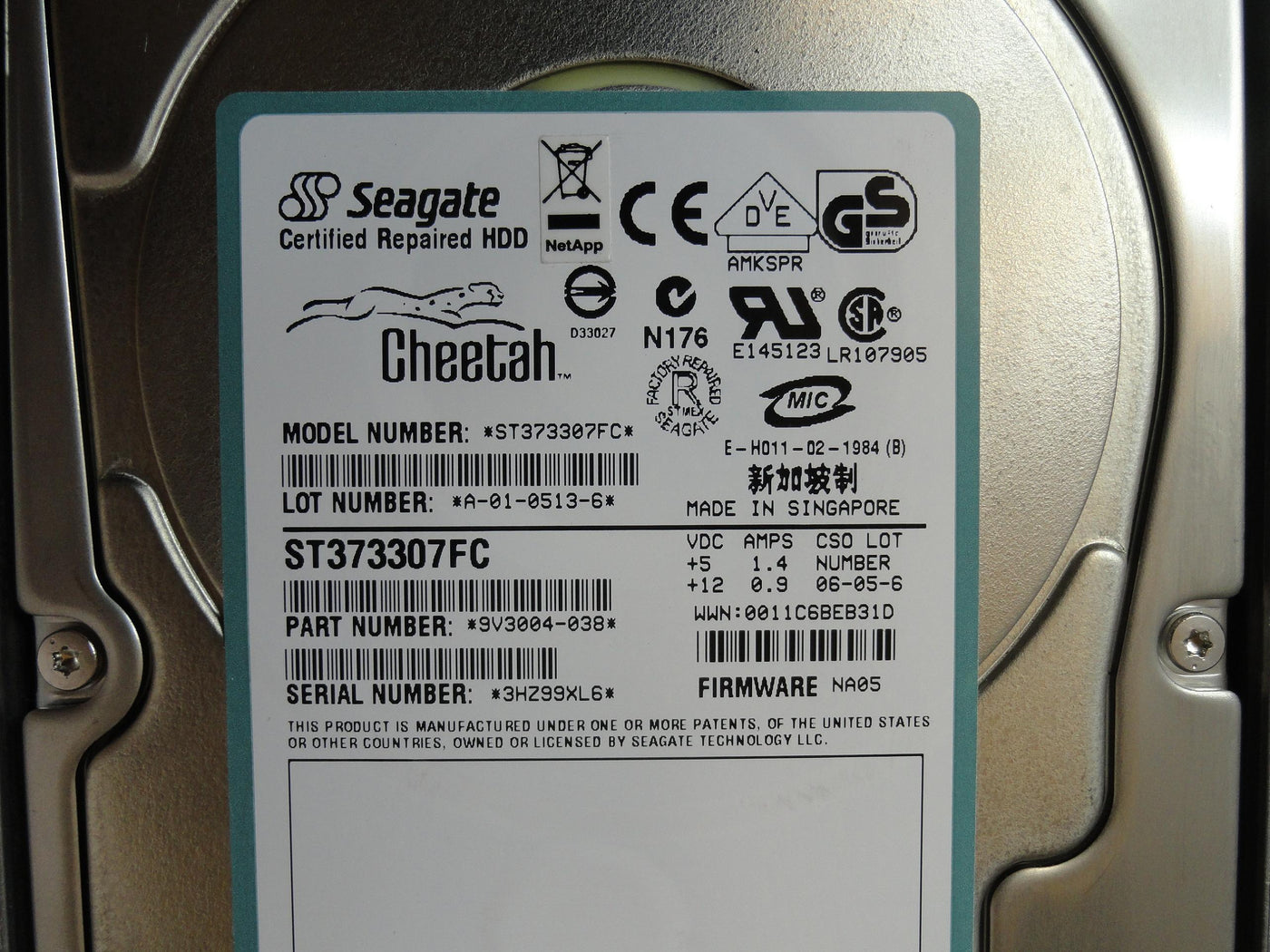 PR21202_9V3004-038_Seagate NetApp 73Gb Fibre Chnl 10Krpm 3.5in HDD - Image3