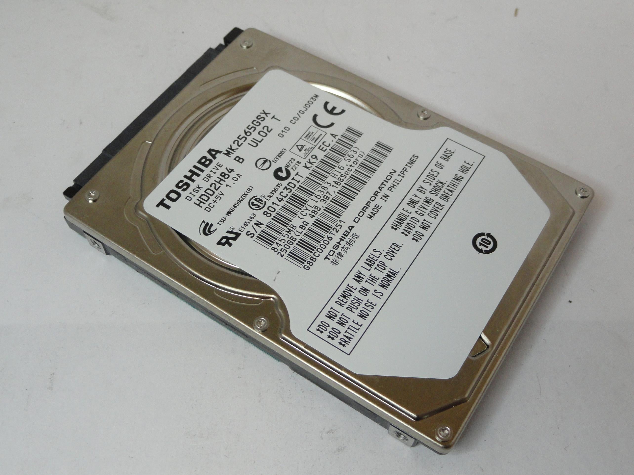 PR21294_HDD2H84_Toshiba 250Gb SATA 5400rpm 2.5in HDD - Image3