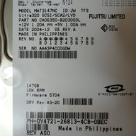 PR21299_CA06350-B20300DL_Fujitsu Dell 147GB SCSI 80 Pin 10Krpm 3.5in HDD - Image3