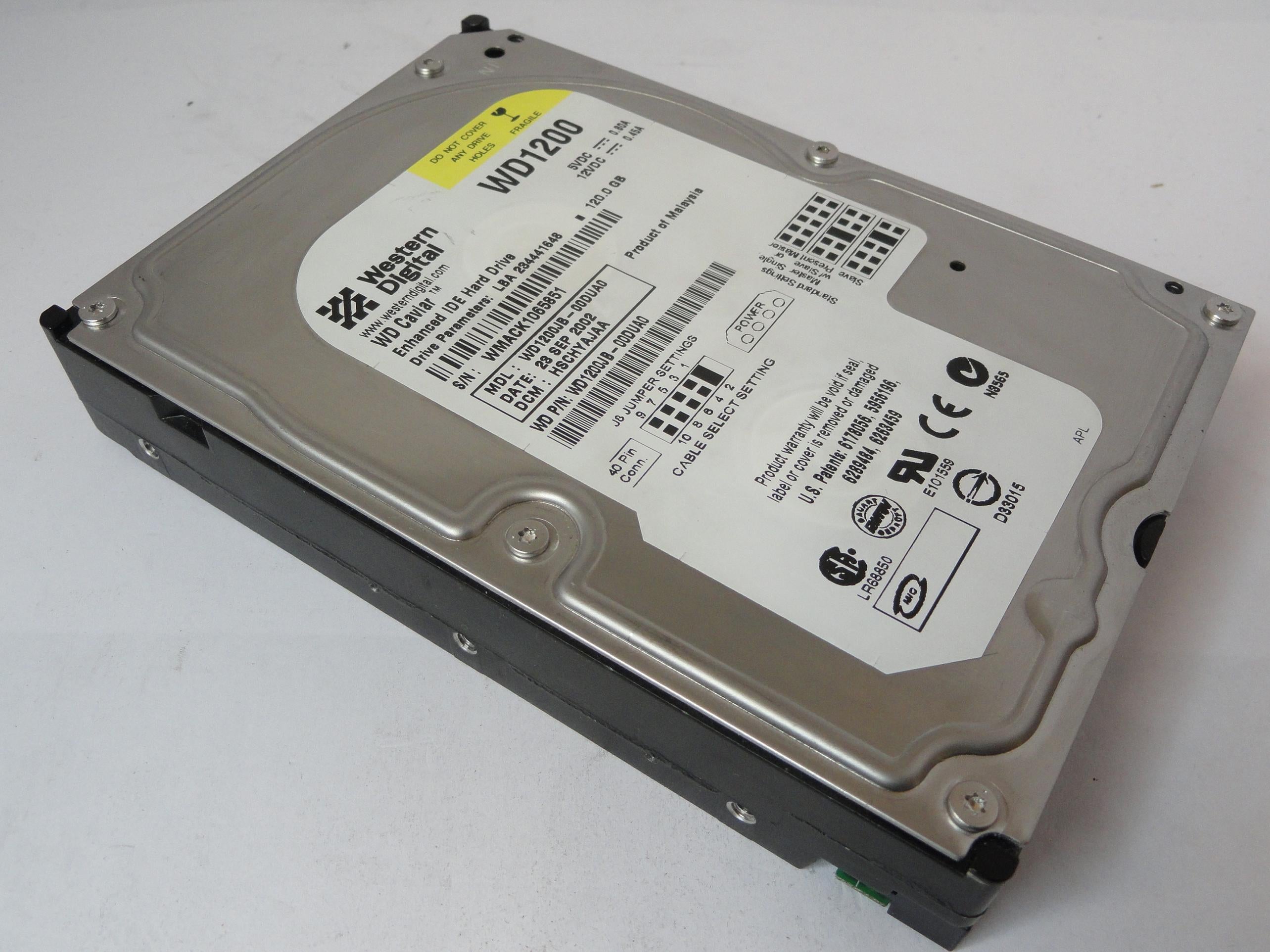PR21303_WD1200JB-00DUA0_Western Digital 120Gb IDE 7200rpm 3.5in  HDD - Image3