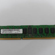 MT18JSF51272PZ-1G4M1FE - HP/Micron 4GB PC3-10600 DDR3-1333MHz ECC Registered CL9 240-Pin DIMM Single Rank Memory Module Mfr P/N MT18JSF51272PZ-1G4M1FE - Refurbished