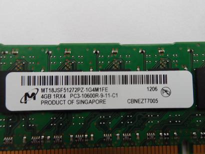 PR21454_ MT18JSF51272PZ-1G4M1FE_HP/Micron 4GB PC3-10600 DDR3-1333MHz 240-Pin DIMM - Image3