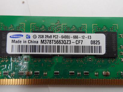 PR21575_M378T5663QZ3-CF7_Samsung 2GB PC2-6400 DDR2-800MHz 240-Pin DIMM - Image3