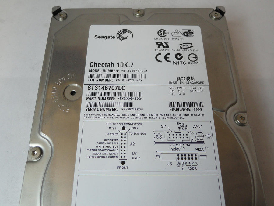 PR24282_9X2006-002_Seagate 146Gb SCSI 80 Pin 10Krpm 3.5in HDD - Image2
