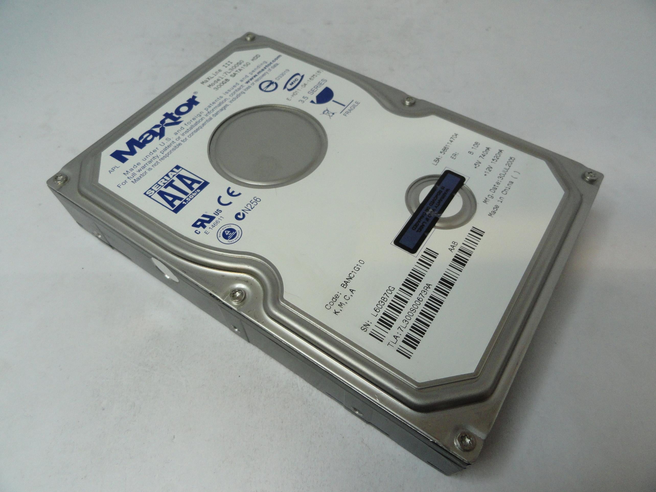 PR22057_7L300S0_Maxtor 300Gb SATA 7200rpm 3.5in HDD - Image2