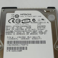 PR22321_13G1582_Hitachi 40Gb IDE 5400rpm 2.5in Recertified HDD - Image3