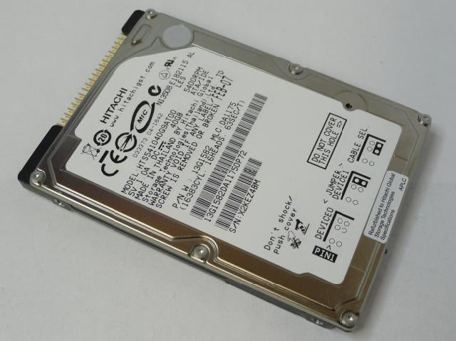 13G1582 - Hitachi 40Gb IDE 5400rpm 2.5in Certified Refurbished HDD - Refurbished