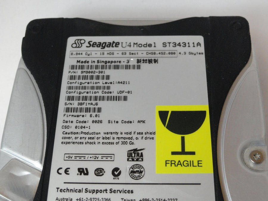 PR22396_9M9002-301_Seagate 4.3GB IDE 5400rpm 3.5in HDD - Image2