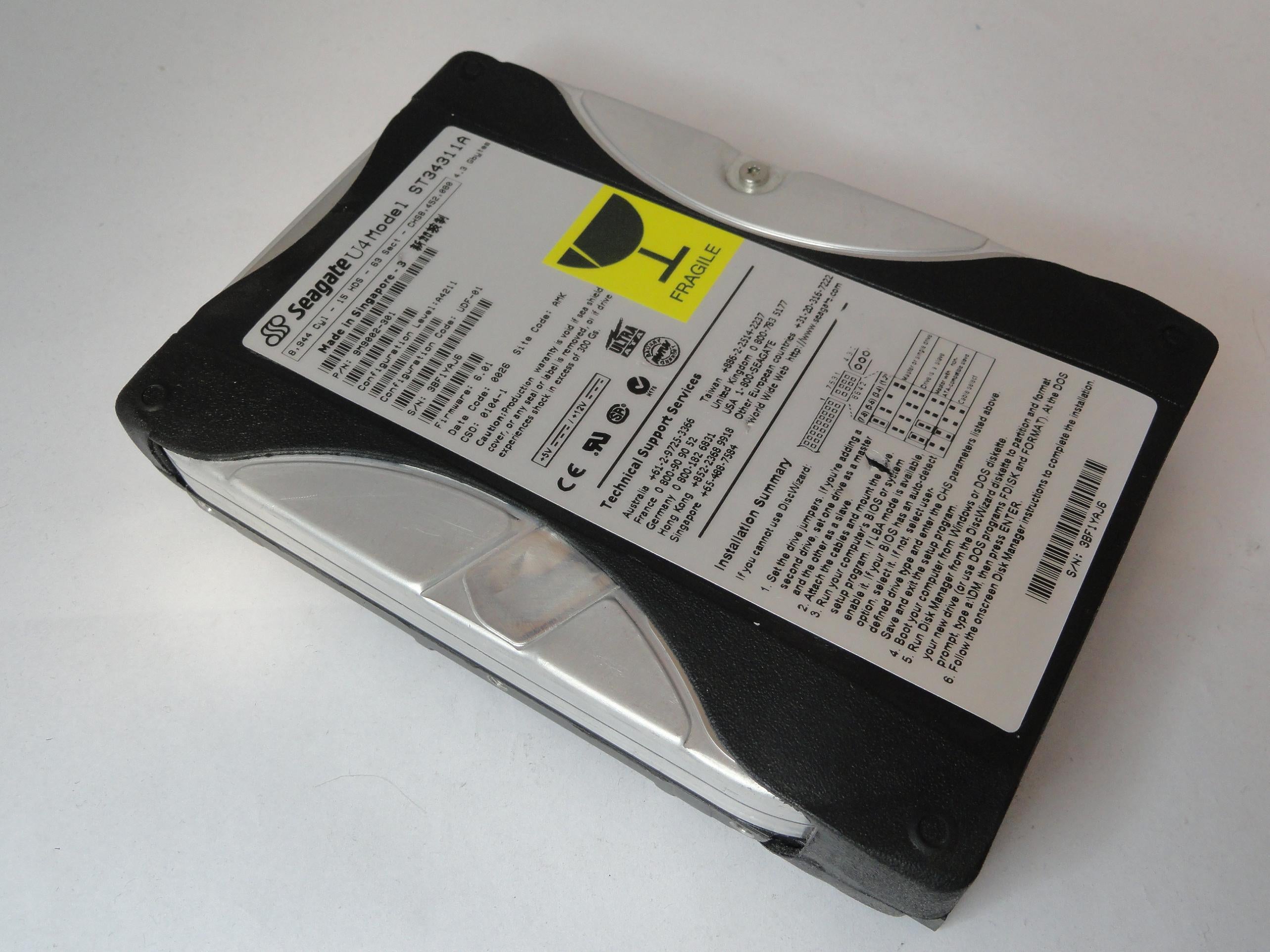 PR22396_9M9002-301_Seagate 4.3GB IDE 5400rpm 3.5in HDD - Image3