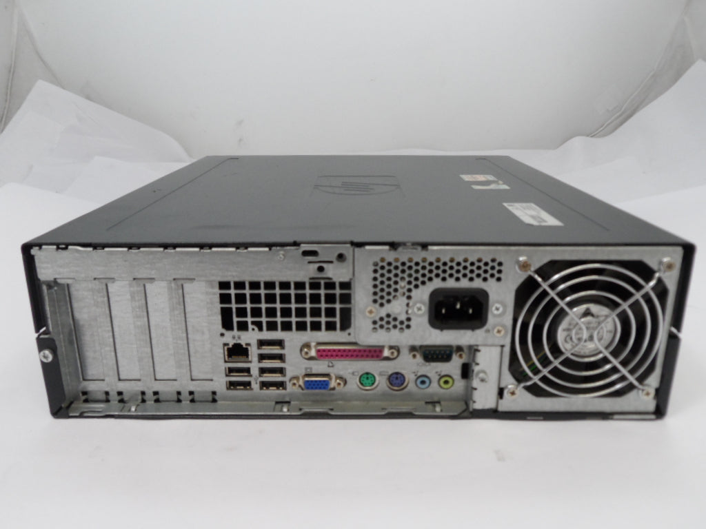 RB918ES#ABU - HP Compaq dc7600 3Ghz 2Gb Ram No HDD SFF PC - Silver & Black - Chassis Has Signs Of Use - USED