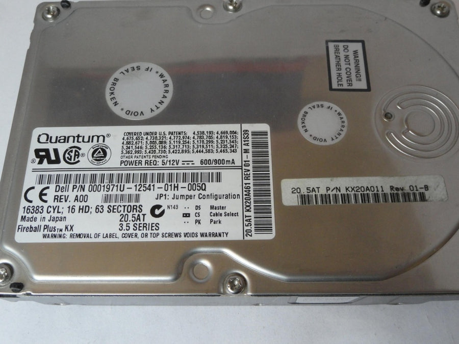PR22490_KX20A011_Quantum Dell 20GB IDE 7200rpm 3.5in HDD - Image2