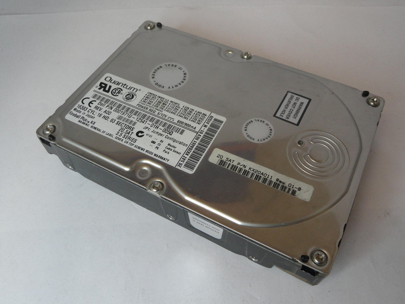 PR22490_KX20A011_Quantum Dell 20GB IDE 7200rpm 3.5in HDD - Image3