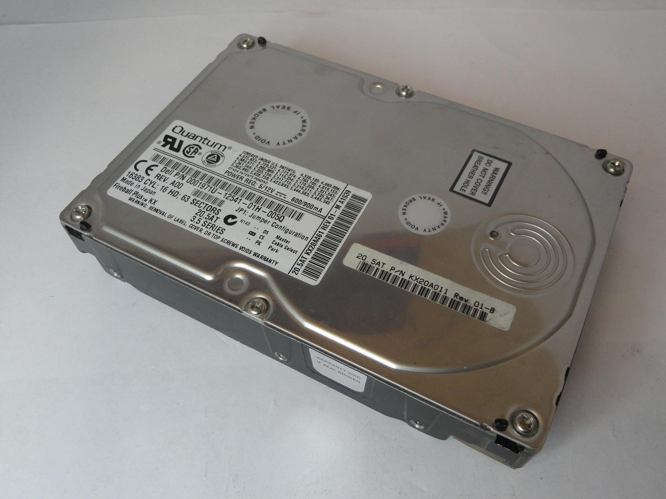 PR22490_KX20A011_Quantum Dell 20GB IDE 7200rpm 3.5in HDD - Image3