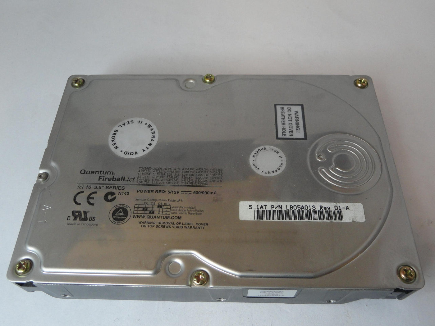 LB05A013 - Quantum 5Gb IDE 5400rpm 3.5in HDD - Refurbished