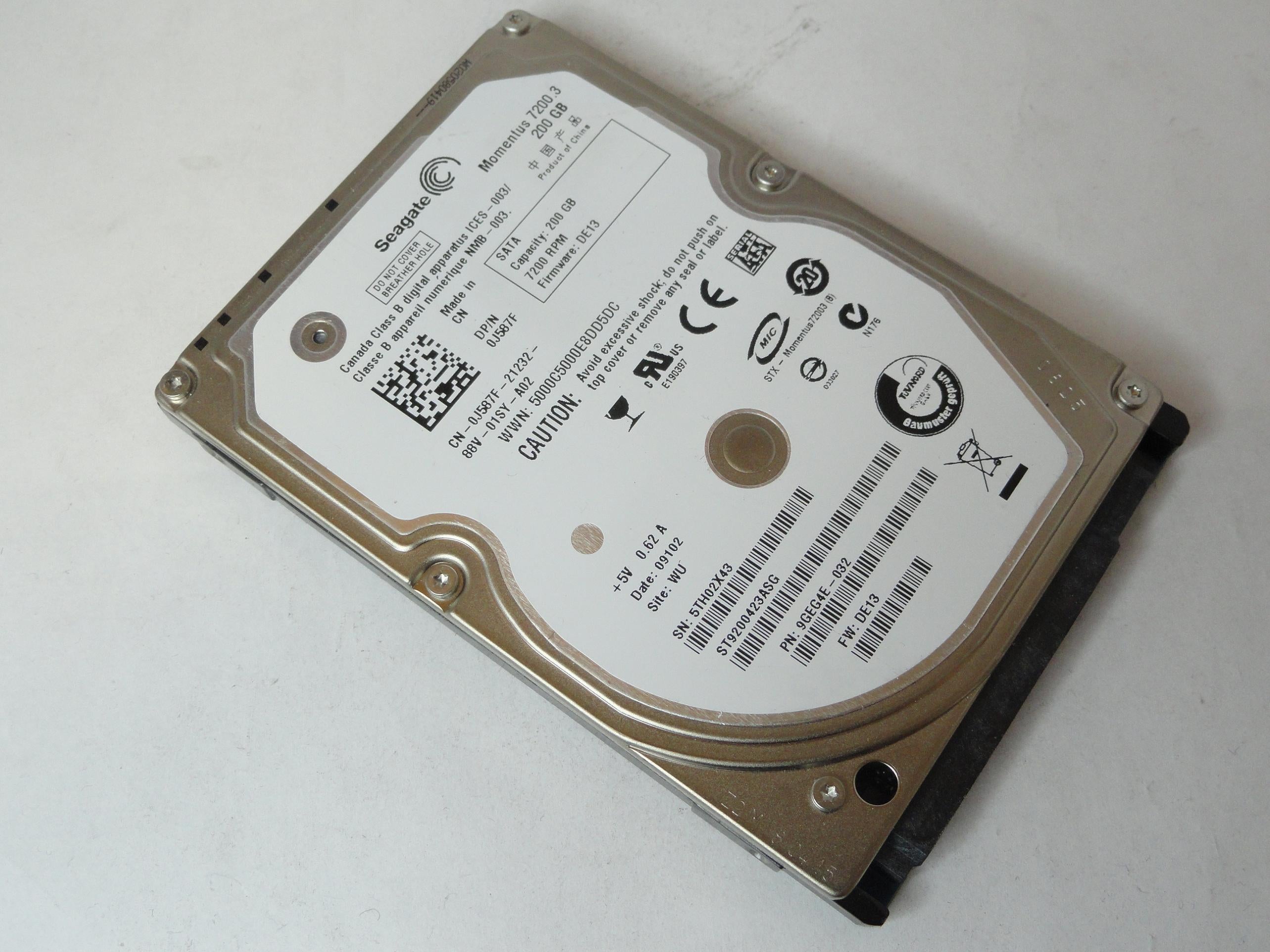 PR22716_9GEG4E-032_Seagate Dell 200Gb SATA 7200rpm 2.5in HDD - Image3
