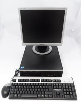 AU247AV - HP Compaq 8000 Elite - FULL SYSTEM - Core 2 Duo 2.93Ghz 4Gb Ram 250Gb HDD CD/DVD-RW SFF PC - With 17\'\' Samsung Monitor - HP Keyboard & Mouse and Windows 7 - USED